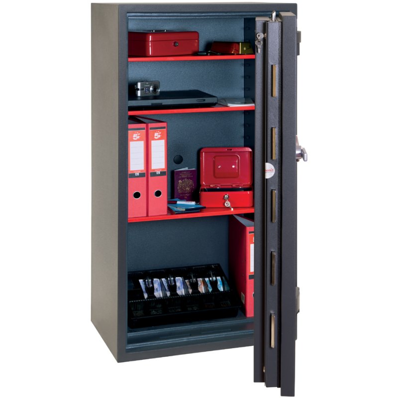 Phoenix coffre-fort anti-effraction HS3555E Tres, serrure électronique, 330 litres, gris graphite